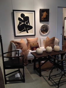 Similar color tones set against a pure white lend a calming, but interesting arrangement.