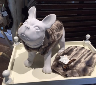 Don't forget your furry friends! Faux fur for the pups among other fun holiday gifts for pets available from Holder Mattress.