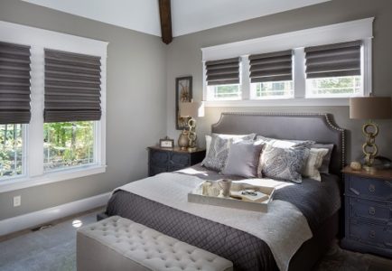 Light filtering window treatments by Hunter Douglas from Drapery Street. Room design by Wendy Langston.