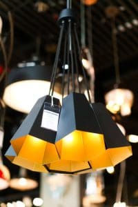 Black and gold pendant lighting